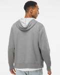 independent trading co. afx90unz unisex lightweight full-zip hooded sweatshirt Back Thumbnail