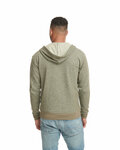 Next Level 9600 Adult Denim Fleece Full-Zip Hoody Back Thumbnail