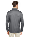 team 365 tt51l men's zone performance long sleeve polo Back Thumbnail