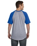 Augusta Sportswear 423 Baseball Short Sleeve Tee 2.0 Back Thumbnail