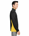 harriton m786 men's flash snag protection plus il colorblock quarter-zip Side Thumbnail