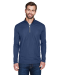 UltraClub 8230 Men's Cool & Dry Sport Quarter-Zip Pullover Front Thumbnail