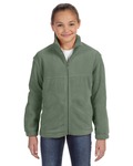 Harriton M990Y Youth 8 oz. Full-Zip Fleece Front Thumbnail