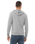 Bella + Canvas 3739 Unisex Sponge Fleece Full-Zip Hooded Sweatshirt Back Thumbnail