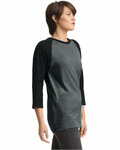 American Apparel 2003CVC Unisex CVC Raglan T-Shirt Side Thumbnail