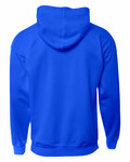 a4 n4279 men's sprint tech fleece hooded sweatshirt Back Thumbnail