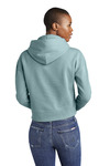 district dt6101 women's v.i.t. ™ fleece hoodie Back Thumbnail