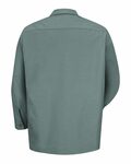Red Kap SP14 Long Sleeve Industrial Work Shirt Back Thumbnail