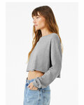 Bella + Canvas 6501B FWD Fashion Ladies' Cropped Long-Sleeve T-Shirt Side Thumbnail