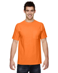 fruit of the loom 3931p adult 5 oz. hd cotton™ pocket t-shirt Front Thumbnail