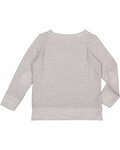 lat 2279 youth french terry long sleeve crewneck sweatshirt Back Thumbnail