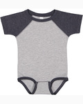 Rabbit Skins RS4430 Infant Baseball Bodysuit Front Thumbnail