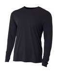 A4 N3165 Men's Cooling Performance Long Sleeve T-Shirt Front Thumbnail