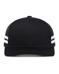 pacific headwear p115 low-profile stripe trucker cap Front Thumbnail