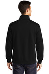 sport-tek st253 1/4-zip sweatshirt Back Thumbnail