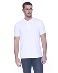 startee st2460 men's cvc henley Front Thumbnail