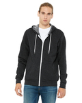 Bella + Canvas 3739 Unisex Sponge Fleece Full-Zip Hooded Sweatshirt Front Thumbnail