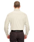 ultraclub 8960c adult cypress long-sleeve twill with pocket Back Thumbnail