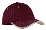 Port Authority C835 Vintage Washed Contrast Stitch Cap Front Thumbnail