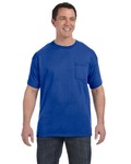 Hanes H5590 Authentic-T ® 100% Cotton T-Shirt with Pocket Front Thumbnail