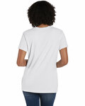 comfortwash by hanes gdh125 ladies' v-neck t-shirt Back Thumbnail