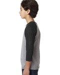 Next Level 3352 Youth CVC 3/4-Sleeve Raglan Side Thumbnail