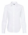 van heusen 13v5053 women's cotton/poly solid point collar shirt Front Thumbnail