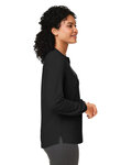 devon & jones dp122w ladies' raleigh half-placket knit top Side Thumbnail