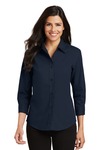 Port Authority L612 Ladies 3/4-Sleeve Easy Care Shirt Front Thumbnail