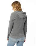 alternative 09573f2 women's adrian eco ™ -fleece zip hoodie Back Thumbnail