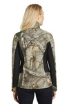 port authority l318c ladies camouflage colorblock soft shell Back Thumbnail