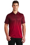 sport-tek st671 ombre heather polo Front Thumbnail