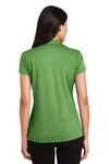 port authority l576 ladies trace heather polo Back Thumbnail