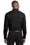 Port Authority W103 Slim Fit Carefree Poplin Shirt Back Thumbnail