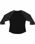 LAT LA3530 Ladies'' Baseball T-Shirt Back Thumbnail