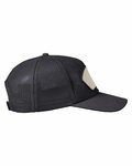 big accessories ba682 all-mesh patch trucker hat Side Thumbnail