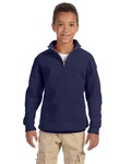 Jerzees 995Y Youth NuBlend ® 1/4-Zip Cadet Collar Sweatshirt Side Thumbnail