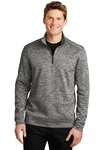 sport-tek st226 posicharge ® electric heather fleece 1/4-zip pullover Front Thumbnail