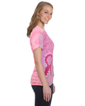 tie-dye cd1150 pink ribbon t-shirt Side Thumbnail