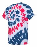 Dyenomite 200MS Multi-Color Spiral Tie-Dyed T-Shirt Side Thumbnail