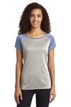Sport-Tek LST362 Ladies Heather-On-Heather Contender ™ Scoop Neck Tee Front Thumbnail