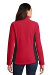 Port Authority L216 Ladies Colorblock Value Fleece Jacket Back Thumbnail