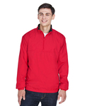 ultraclub 8936 adult micro-poly quarter-zip wind shirt Front Thumbnail