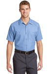 red kap sp24long long size, short sleeve industrial work shirt Front Thumbnail