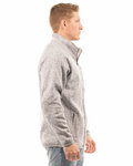 burnside 32-3901 men's sweater knit jacket Side Thumbnail