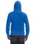 J America JA8915 Adult Vintage Zen Fleece Pullover Hood Back Thumbnail