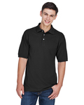 Harriton M265 Men's 5.6 oz. Easy Blend™ Polo Back Thumbnail