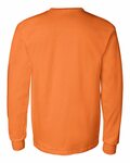 Gildan G241 Unisex Ultra Cotton® Long Sleeve Pocket T-Shirt Back Thumbnail