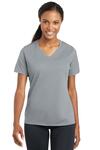 Sport-Tek LST340 Ladies PosiCharge ® RacerMesh ® V-Neck Tee Front Thumbnail