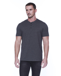 startee st2460 men's tri-blend henley Front Thumbnail